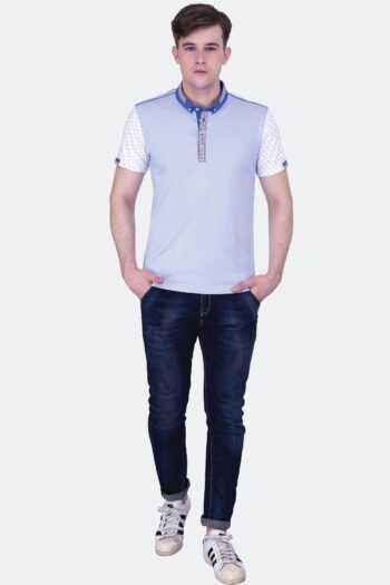 Contrast Sleeve Jersy Polo