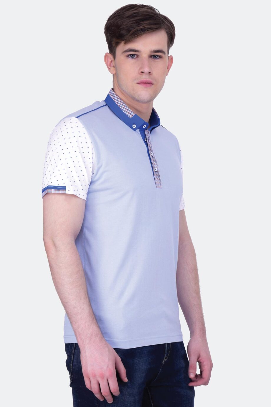 Contrast Sleeve Jersy Polo