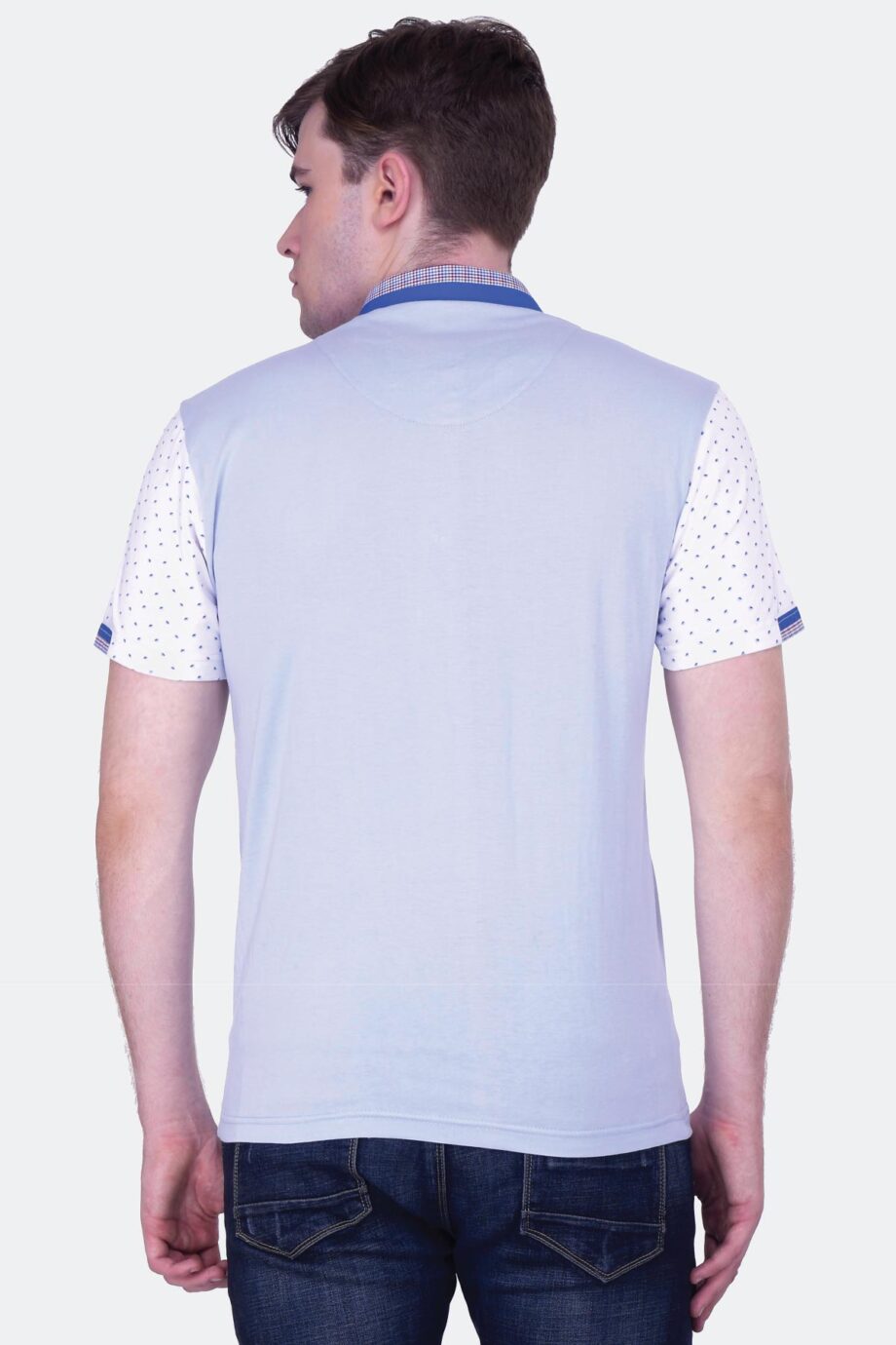Contrast Sleeve Jersy Polo