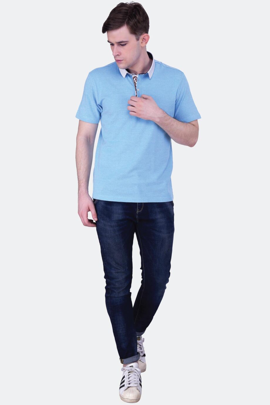 Printed Trims Pique Polo
