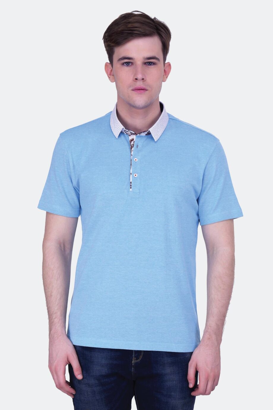 Printed Trims Pique Polo