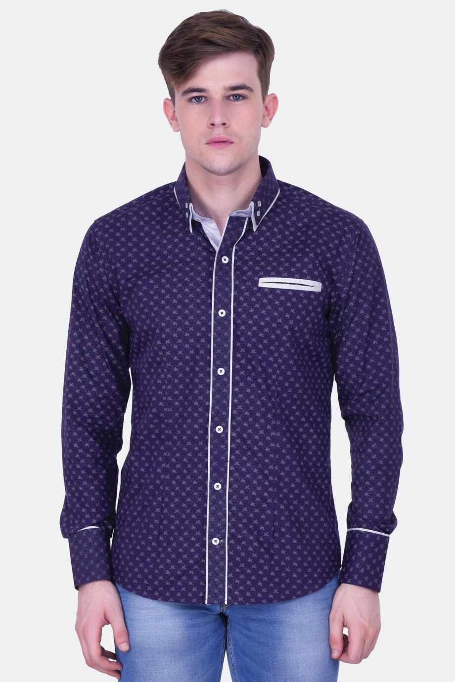 Piping Printed Shirt