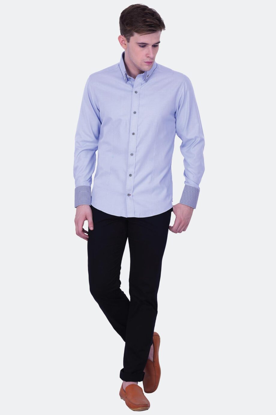 Oxford Shirt with Ghingham Trims