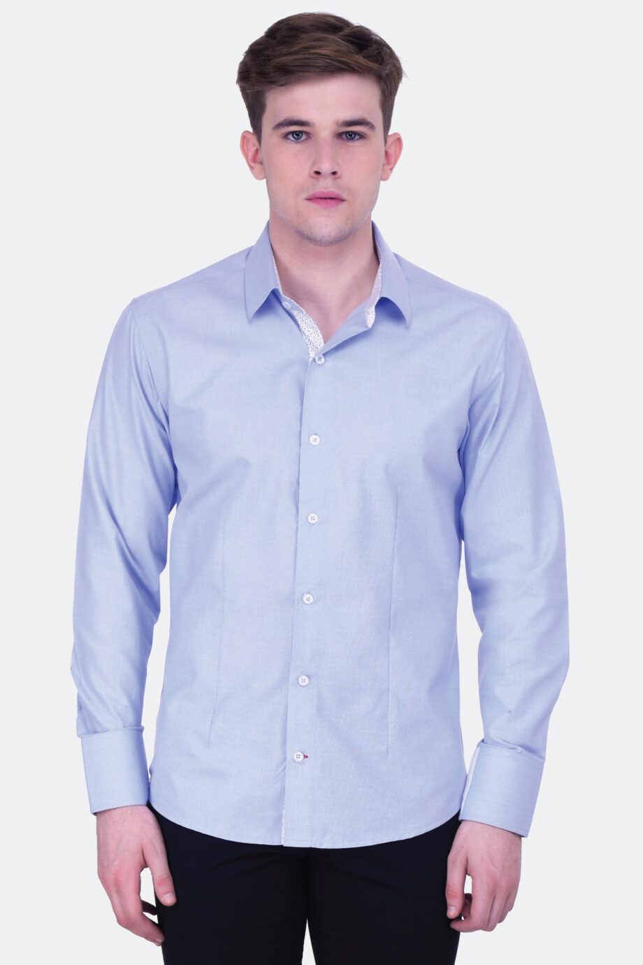 Self Diagonal Stripe Shirt
