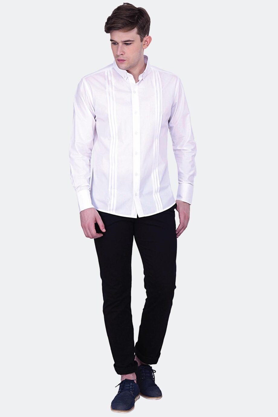 Front Pleated Shirt