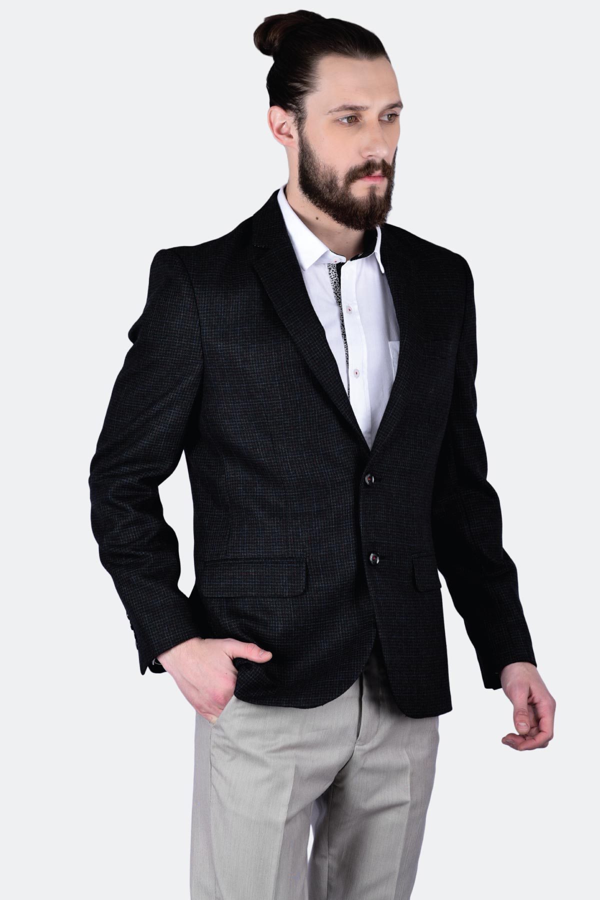 Mini Check Blazer - Quontico