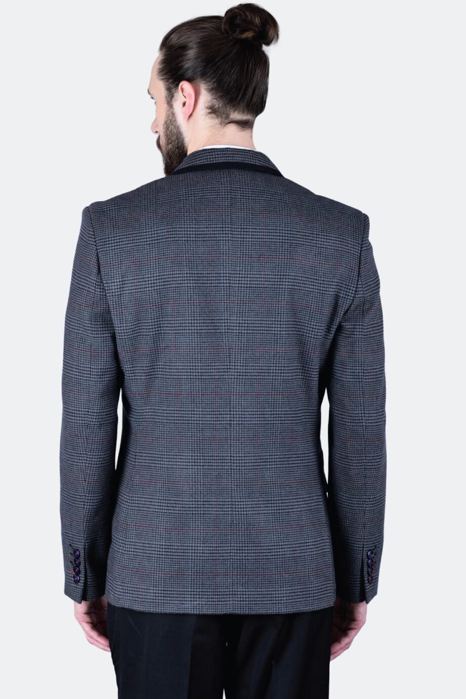 Two Tone Mini Check Blazer