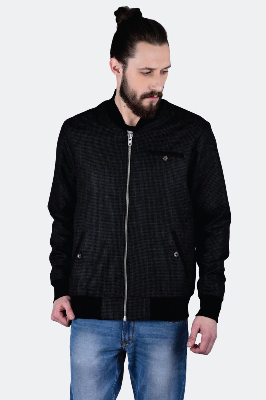Tweed Bomber Jacket