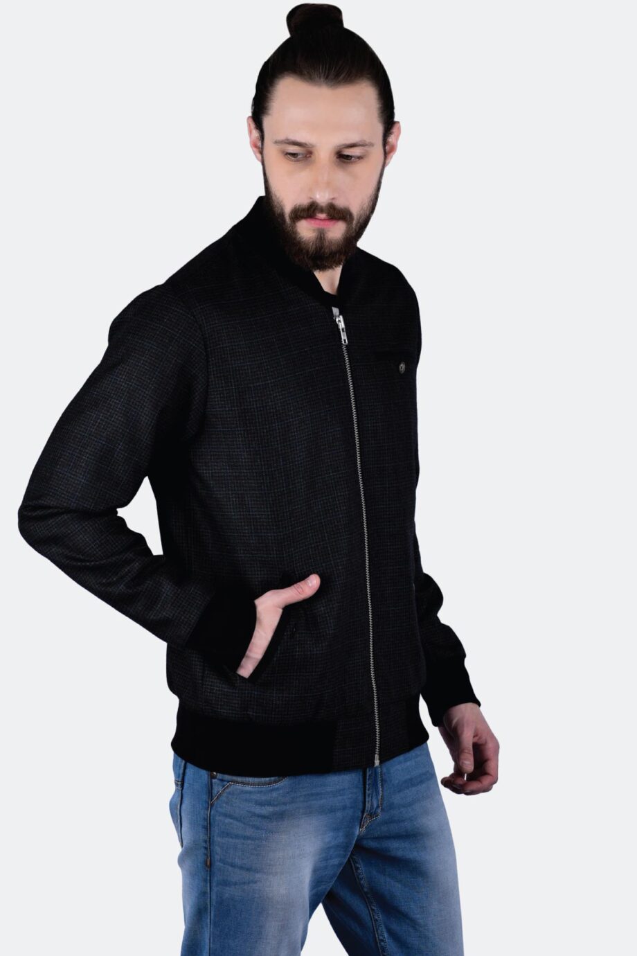 Tweed Bomber Jacket