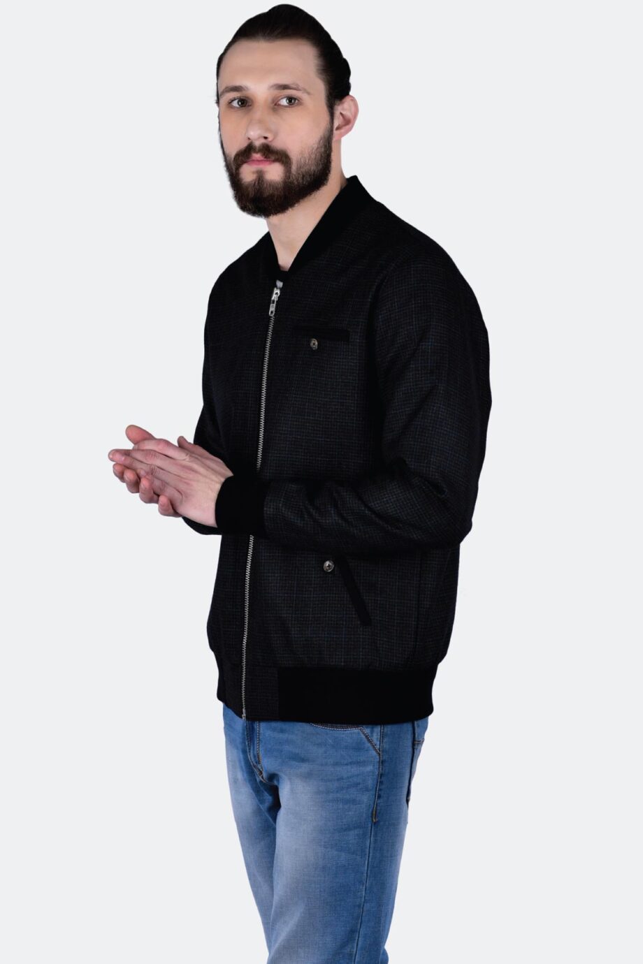 Tweed Bomber Jacket