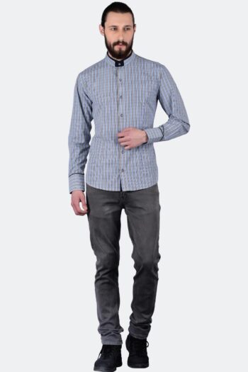 Double Mandarin Collar Shirt