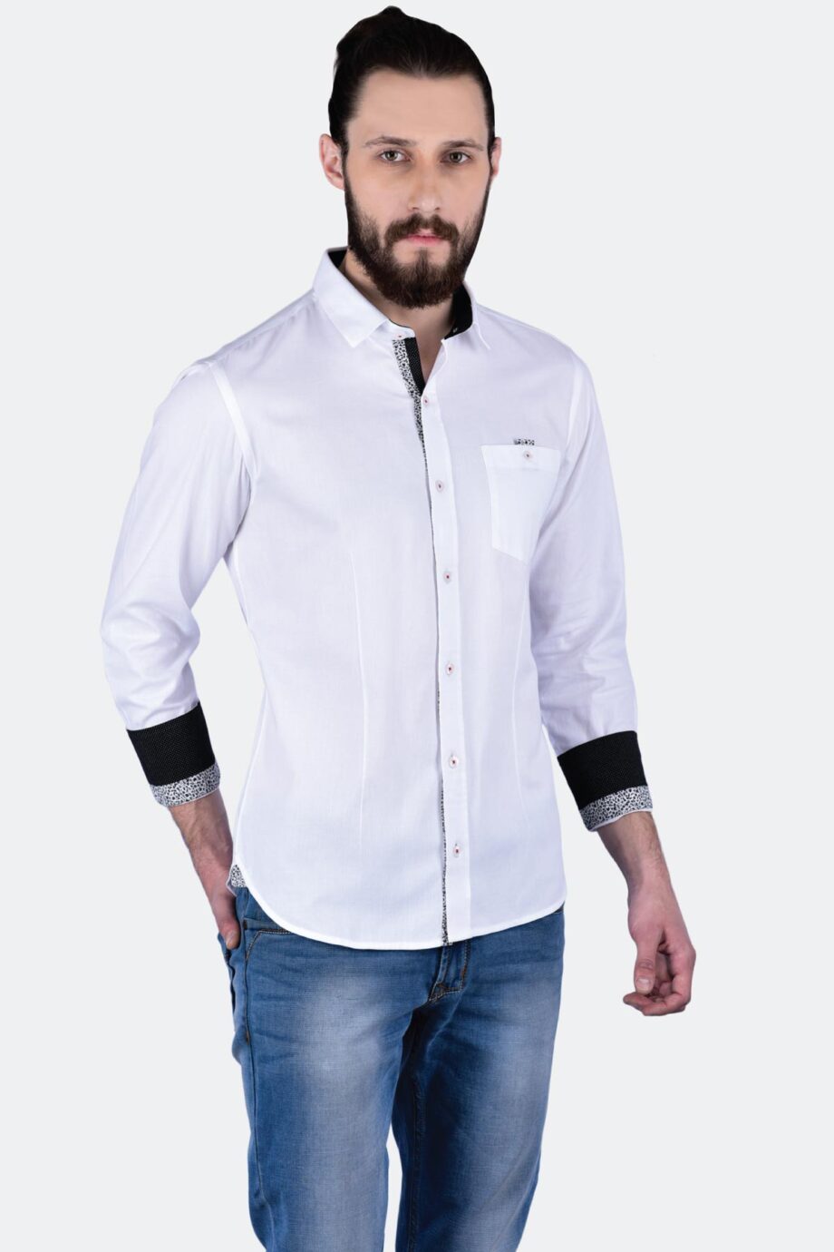 Floral Trim Shirt