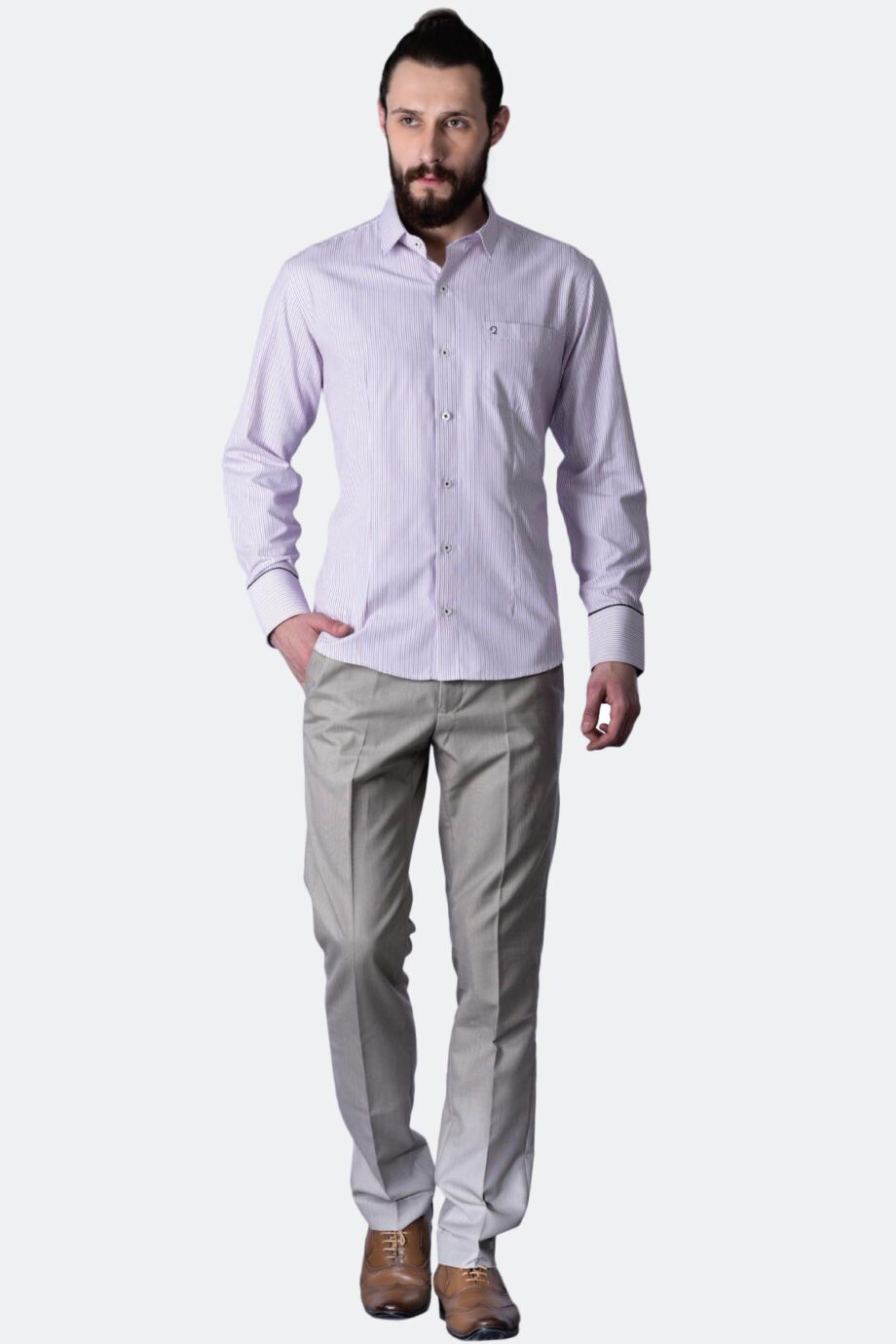 Cuff Piping Shirt