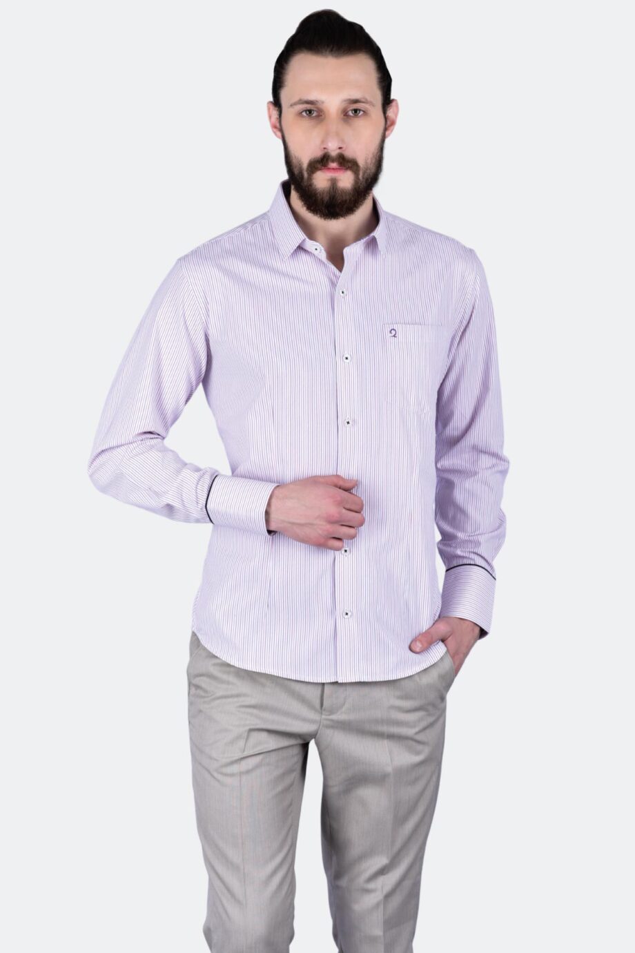Cuff Piping Shirt