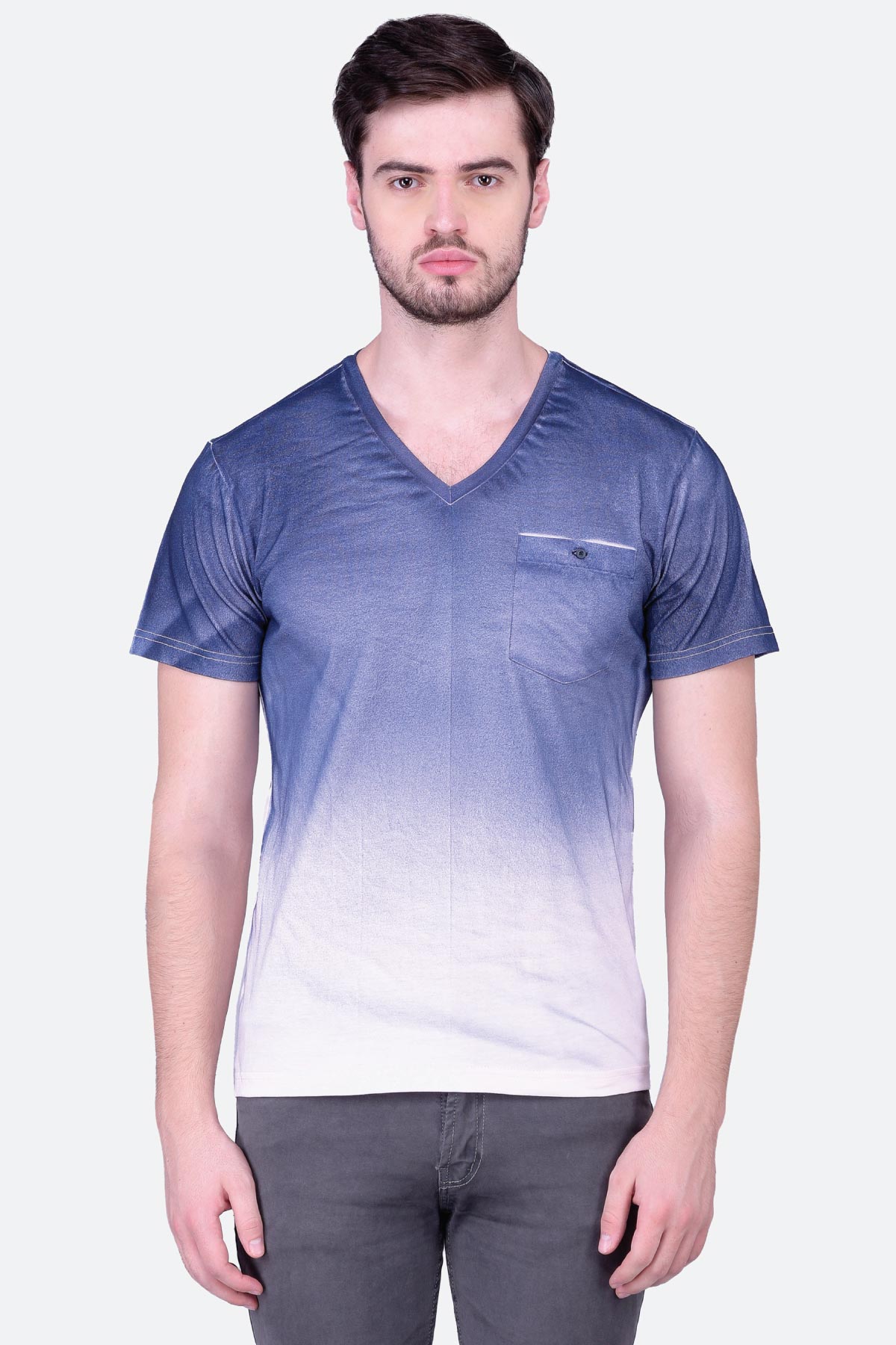 Half Spray Print T-Shirt - Quontico