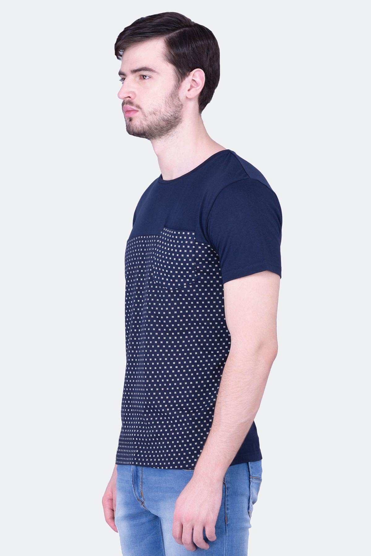 Half Printed T-Shirt - Quontico