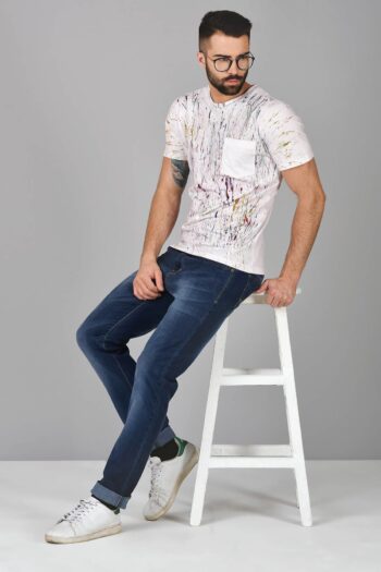 Pin Splash Print T-Shirt