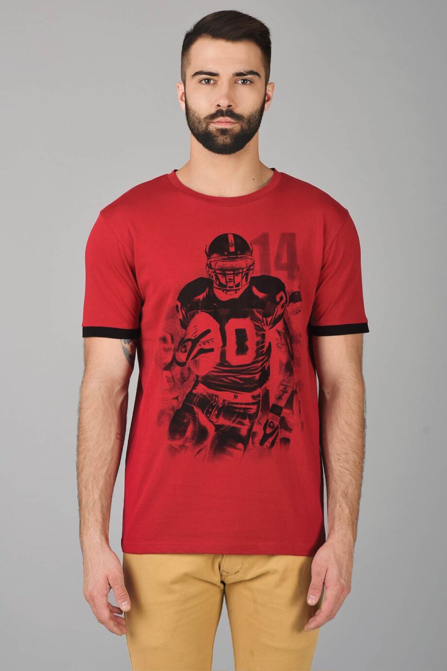 Contrast Print T-Shirt