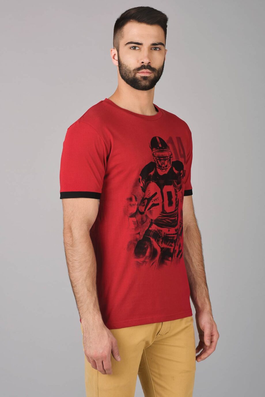 Contrast Print T-Shirt