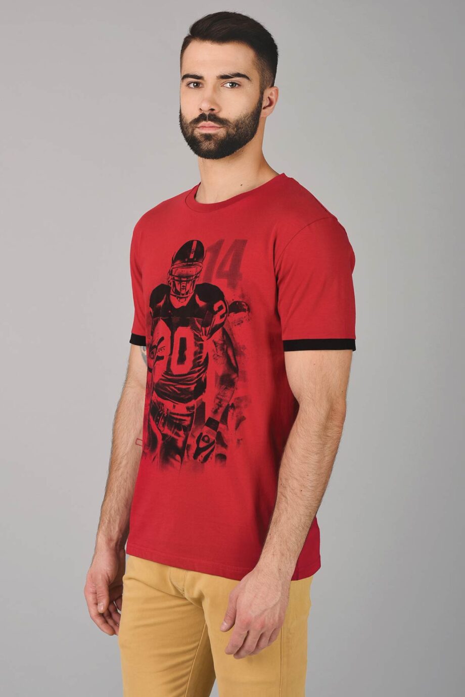 Contrast Print T-Shirt