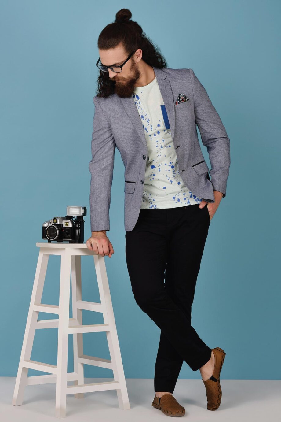 Herringbone Summer Blazer