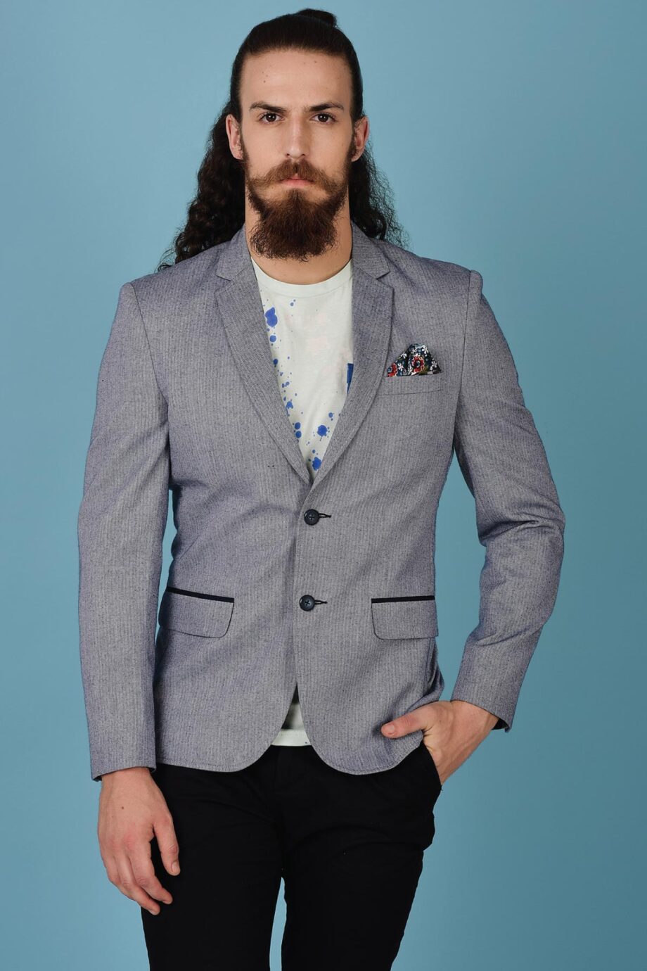 Herringbone Summer Blazer