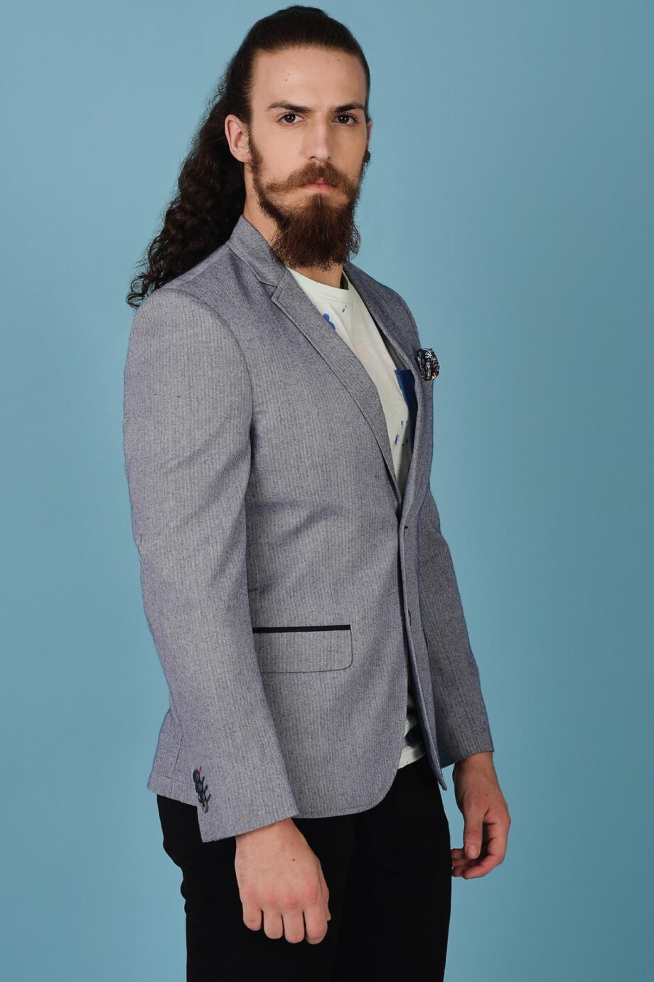 Herringbone Summer Blazer