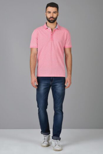 Contrast Print Polo