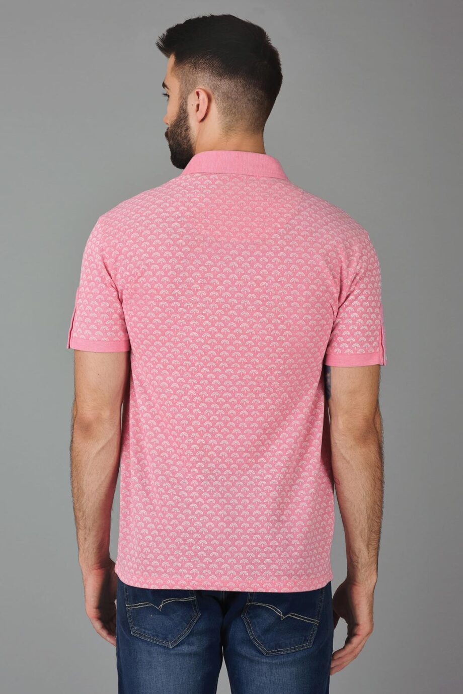 Contrast Print Polo
