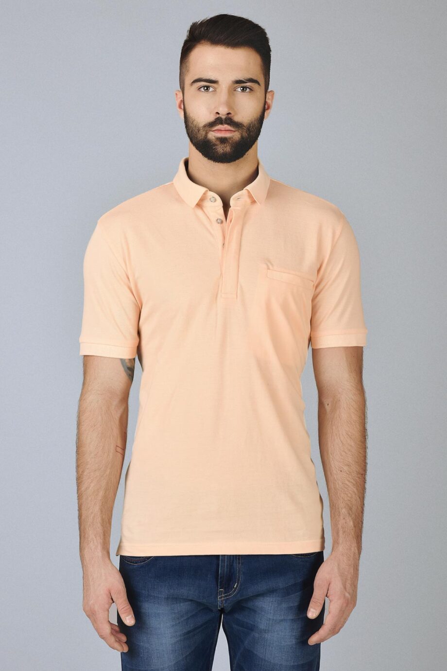 Hidden Placket Polo