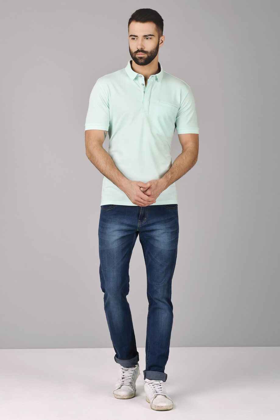 Hidden Placket Polo