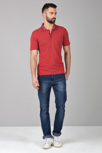 Jacquard Border Polo