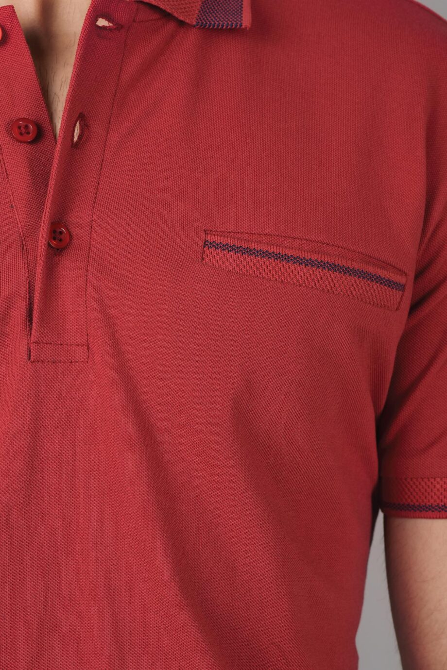 Jacquard Border Polo