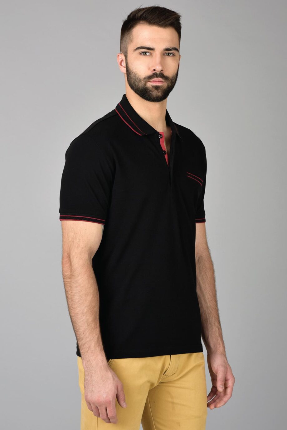 Half n Half Placket Polo