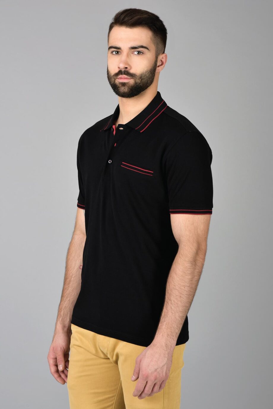 Half n Half Placket Polo