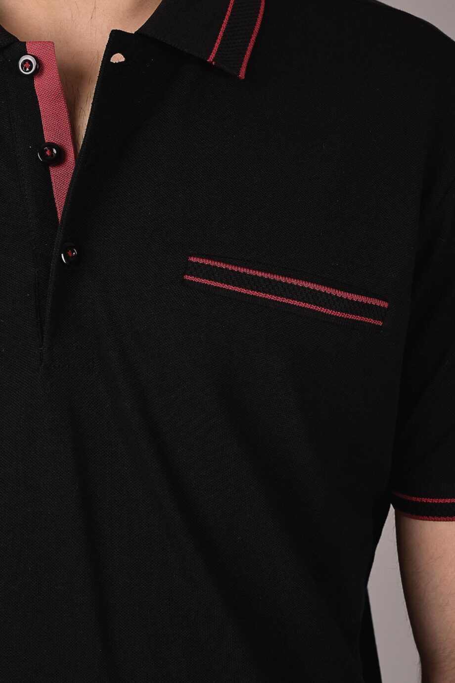 Half n Half Placket Polo