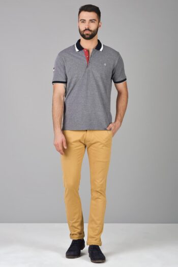 Contrast Placket Polo
